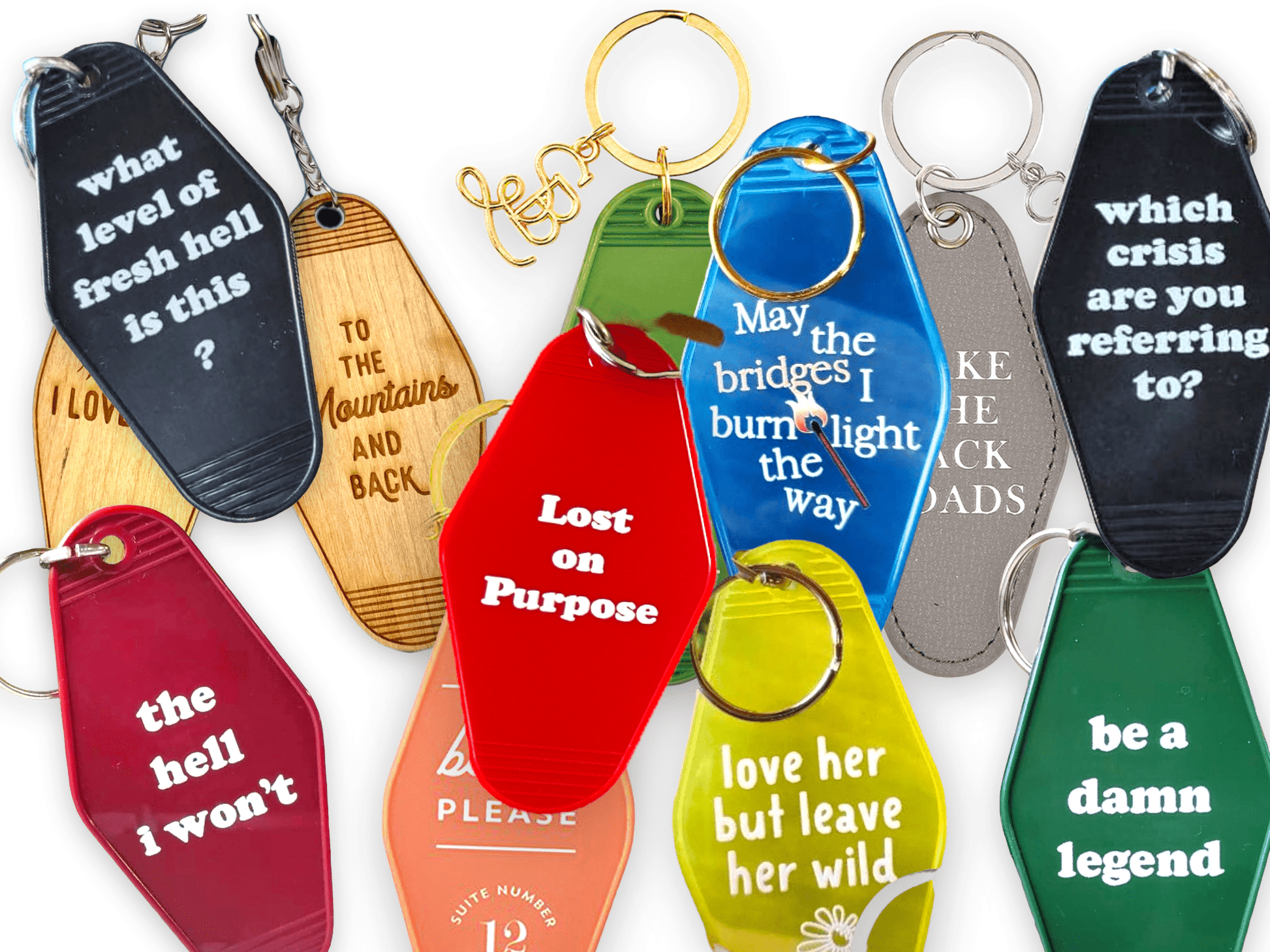 “Lost on Purpose” Keychain (exclusive) - Wander Together Outfitters
