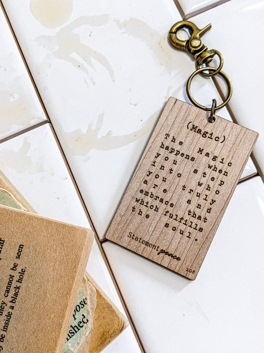 "Magic" Wooden Keychain - Wander Together Outfitters