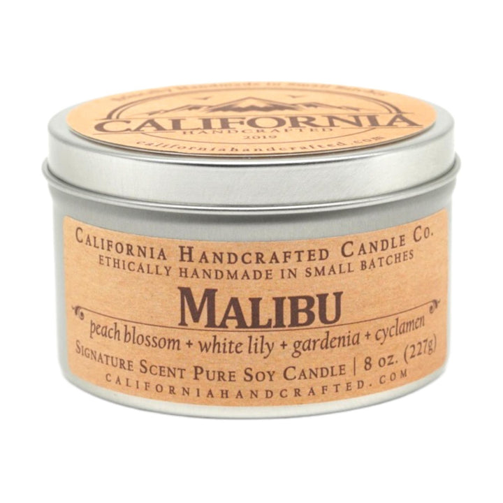 Malibu Soy Candle, Reed Diffuser Oil, and Wax Melts: Flavor Profile - Nectarine Blossom + White Lily + Gardenia + Cyclamen