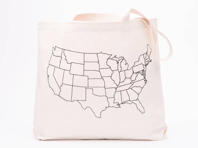 Map Canvas Tote Bag - Wander Together Outfitters