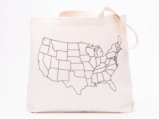 Map Canvas Tote Bag - Wander Together Outfitters