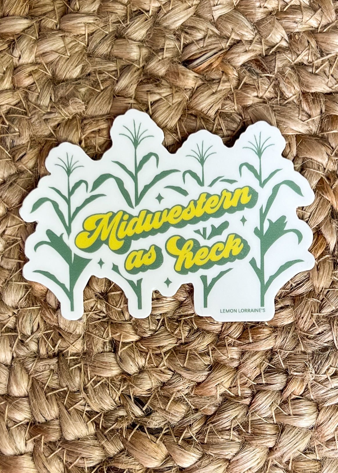 “Midwestern As Heck” Sticker Decal - Wander Together Outfitters