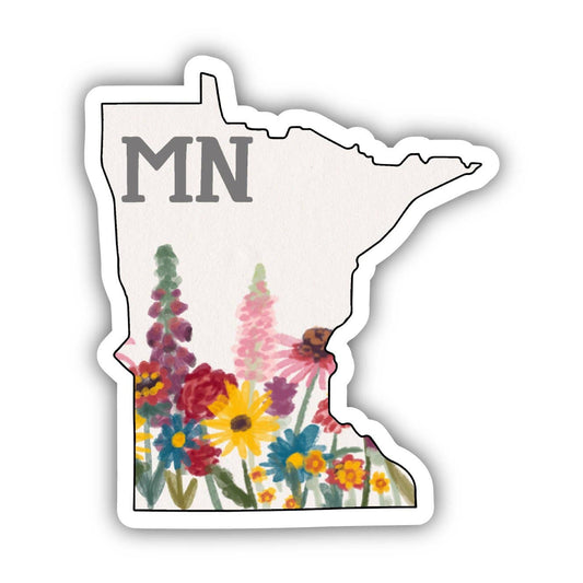 Minnesota Painterly Pattern Sticker - Wander Together Outfitters