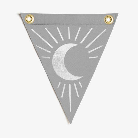 Moon Mini Wool Felt Flag - Wander Together Outfitters