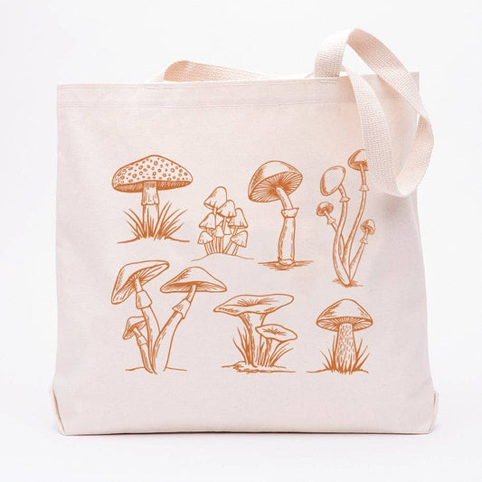 Mushroom Canvas Tote Bag (Last Chance Clearance) - Wander Together Outfitters