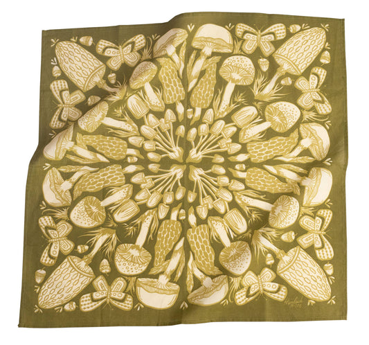 Mushrooms Bandana No.16 - Wander Together Outfitters