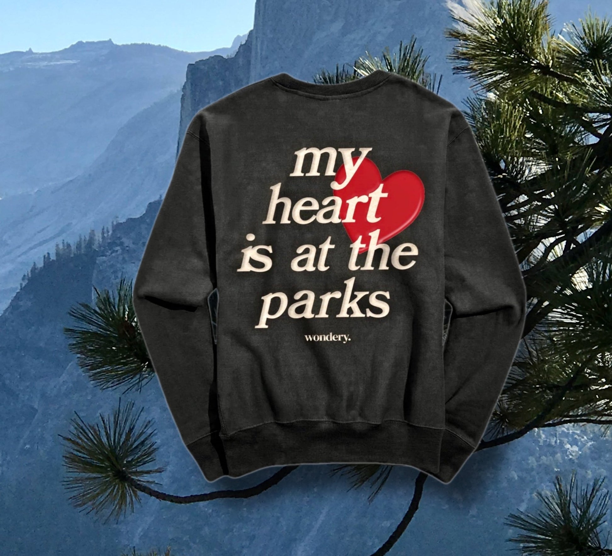 "My Heart is at the Parks Crewneck" (CLEARANCE) - Wander Together Outfitters