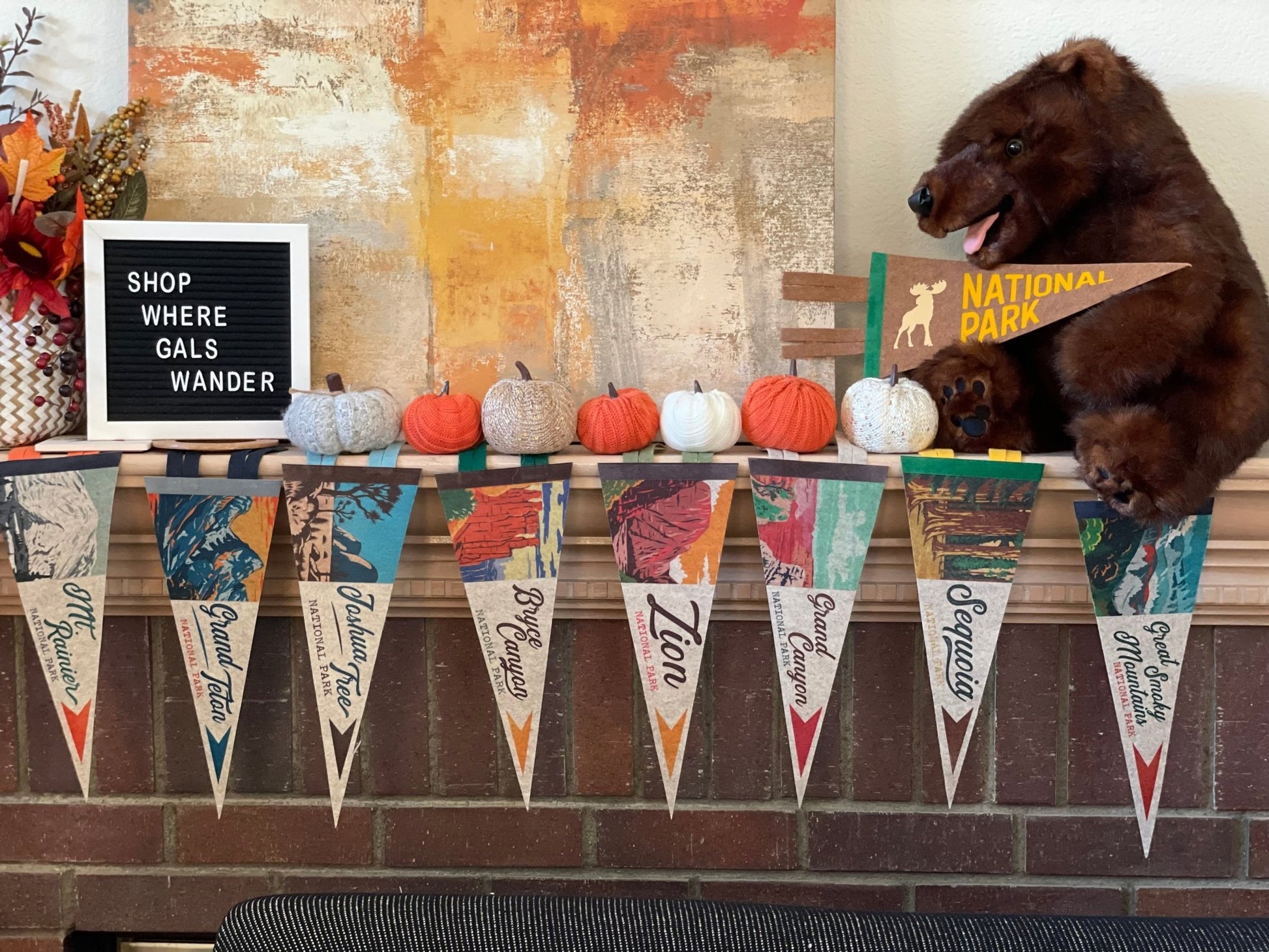 National Parks Mini Felt Pennants – Collect Them All - Wander Together Outfitters