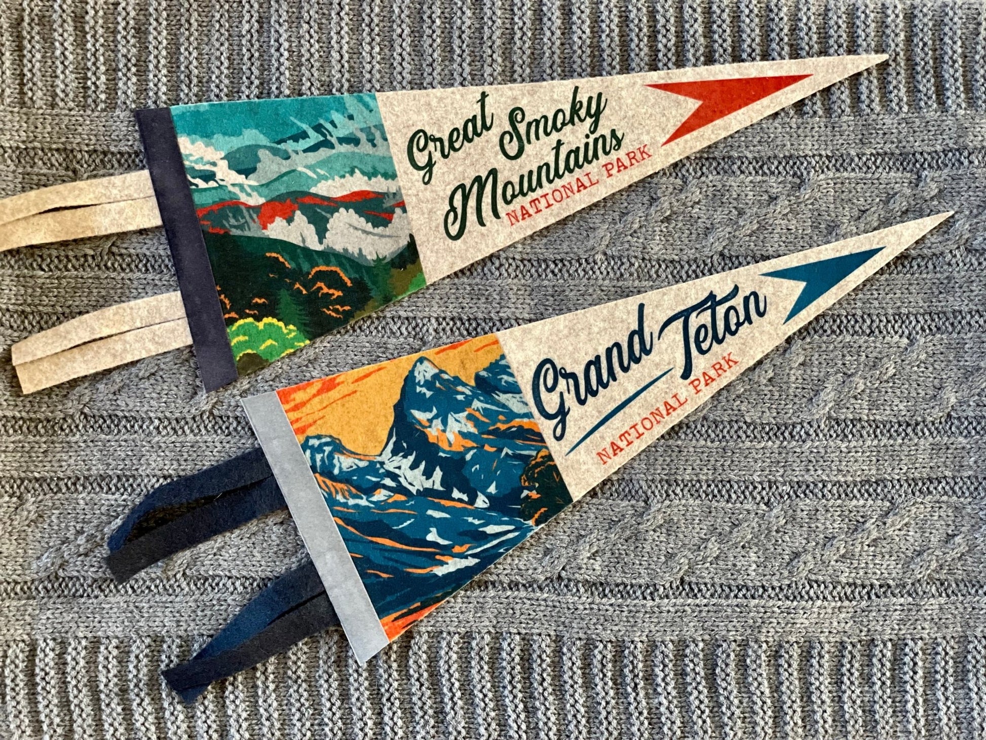 National Parks Mini Felt Pennants – Collect Them All - Wander Together Outfitters