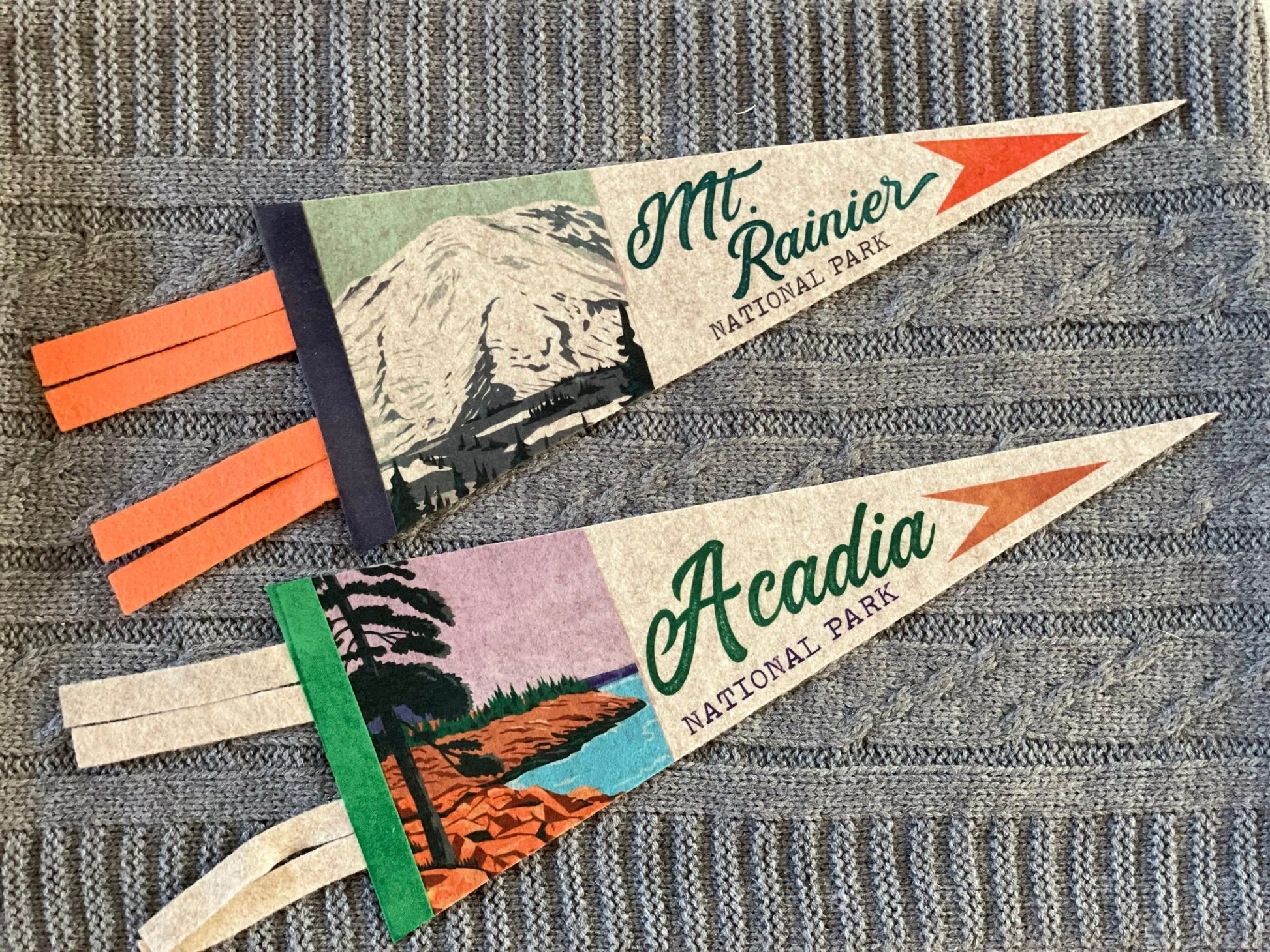 National Parks Mini Felt Pennants – Collect Them All - Wander Together Outfitters