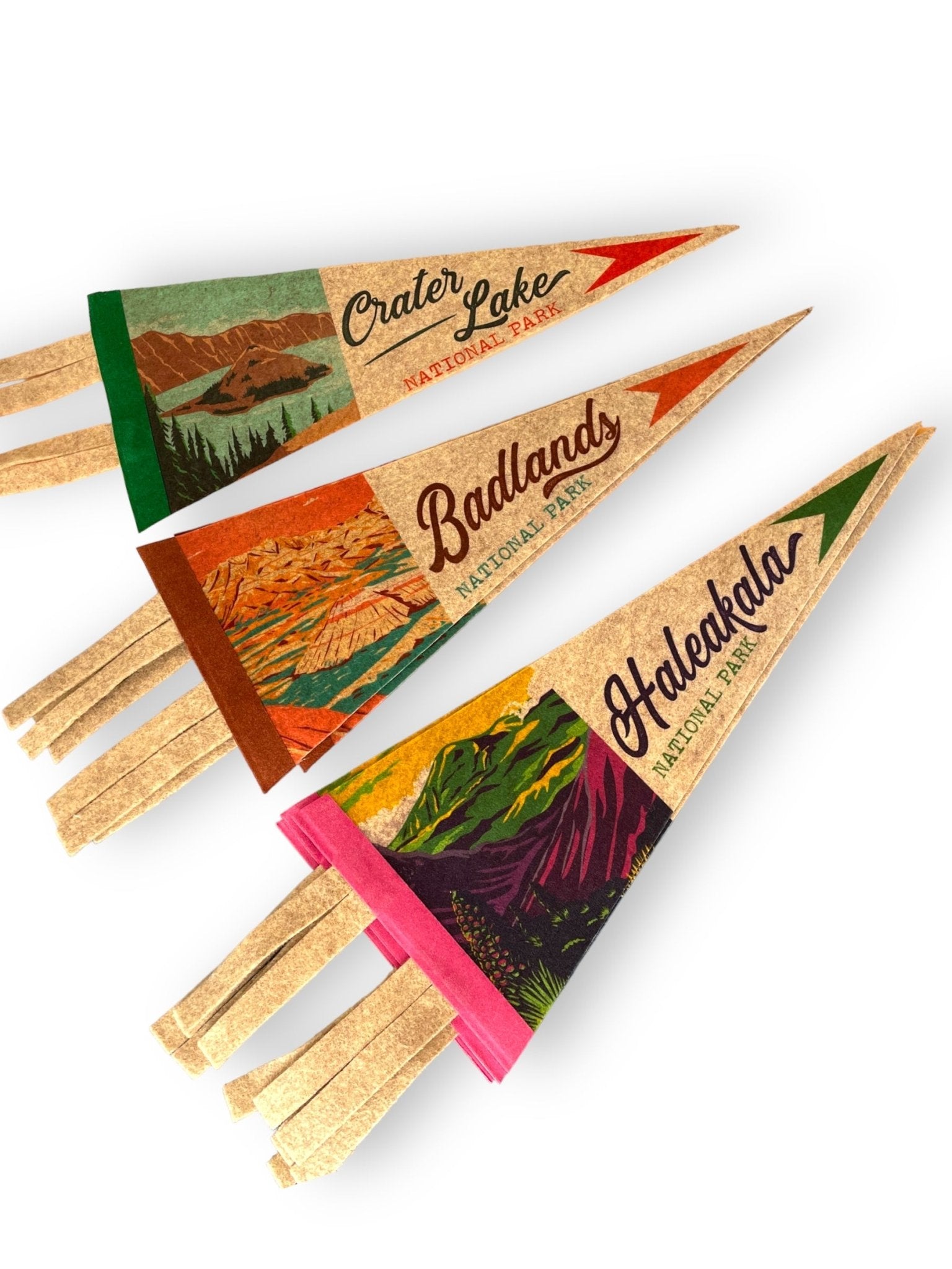 National Parks Mini Felt Pennants – Collect Them All - Wander Together Outfitters