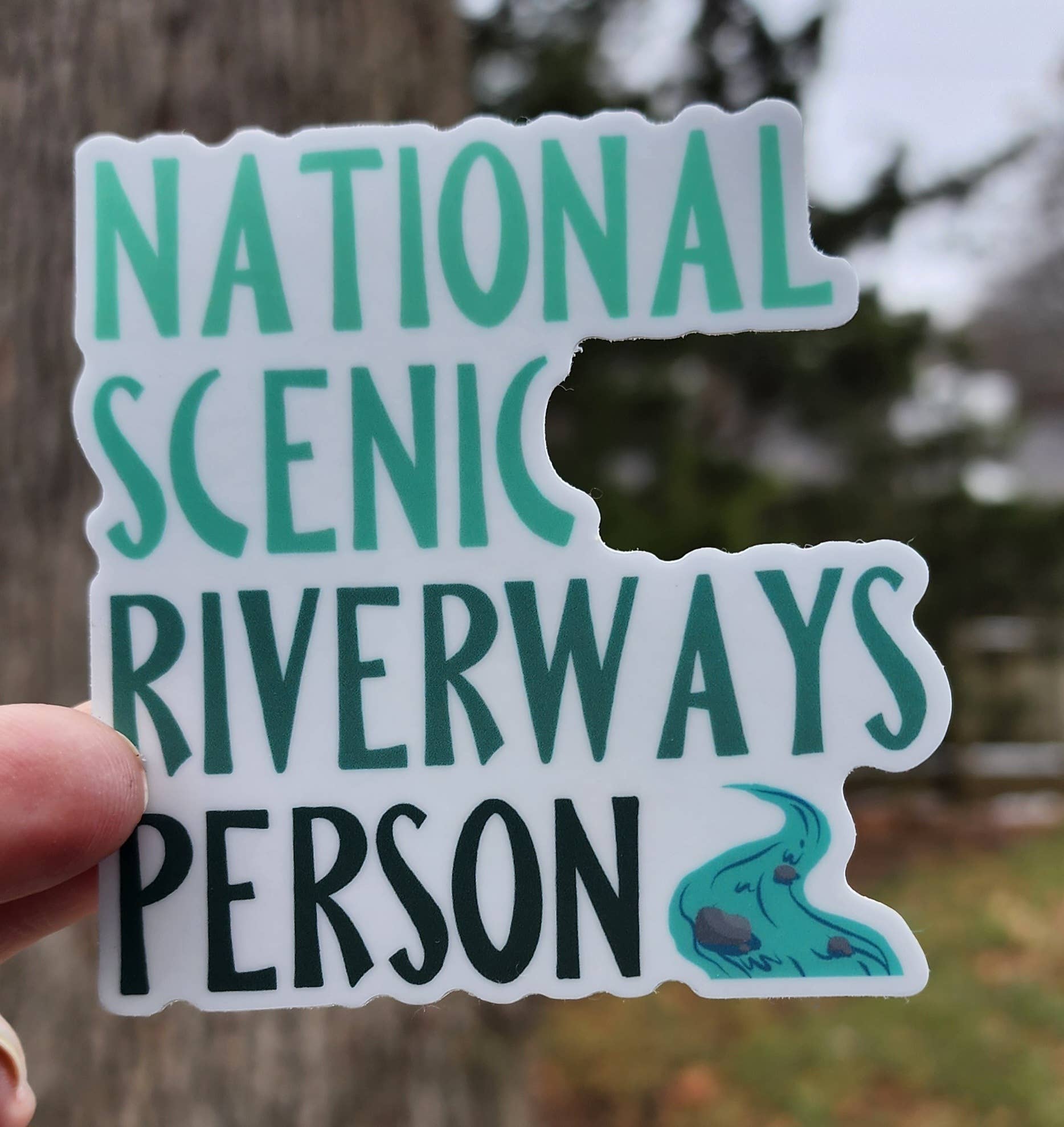 “National Scenic Riverway Person” Vinyl Sticker - Wander Together Outfitters