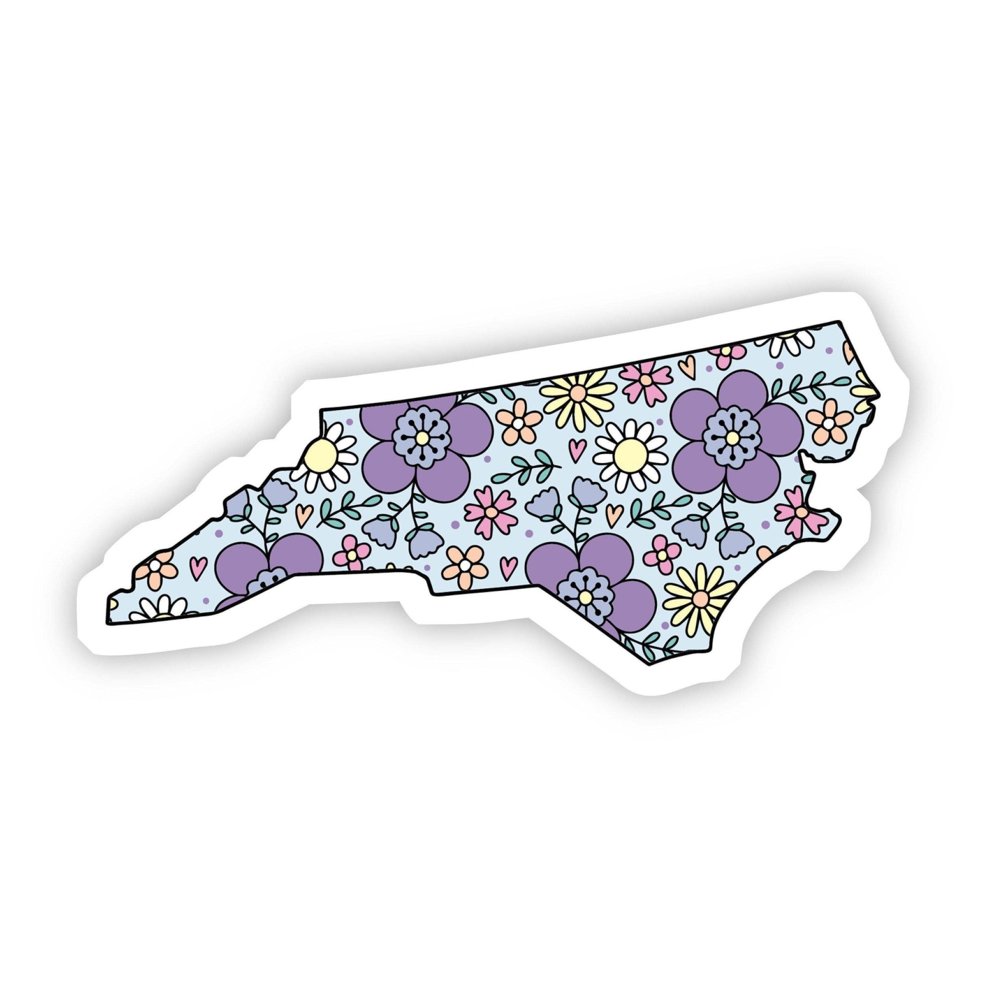North Carolina (Floral) Sticker - Wander Together Outfitters