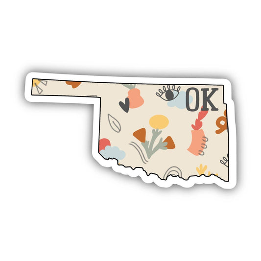 Oklahoma (Abstract Pattern) Sticker - Wander Together Outfitters
