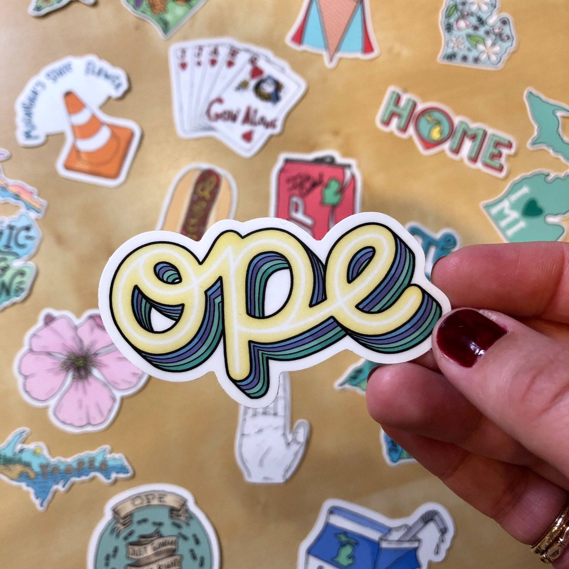 Ope - Michigan Sticker - Wander Together Outfitters