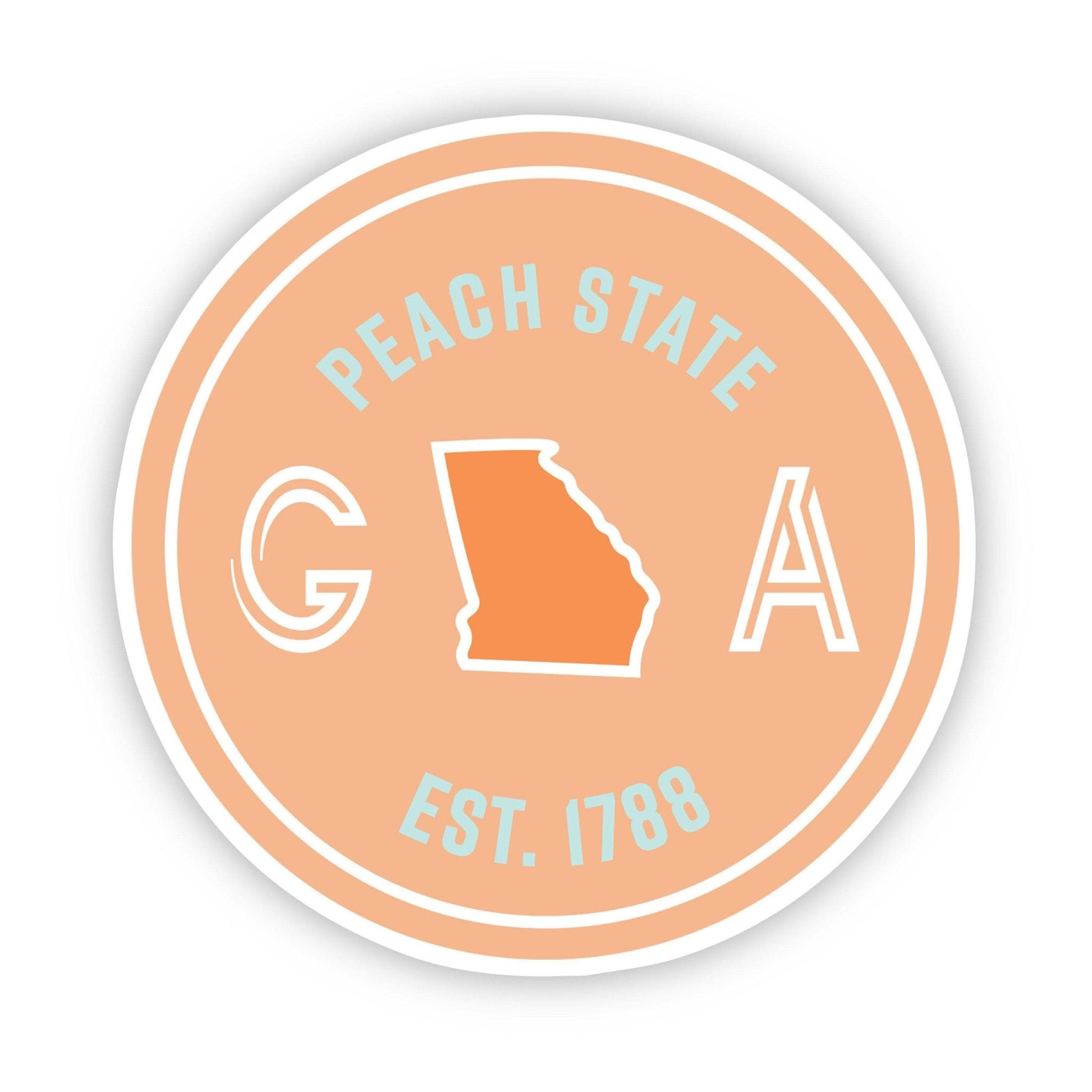 Peach State Georgia Sticker - Wander Together Outfitters