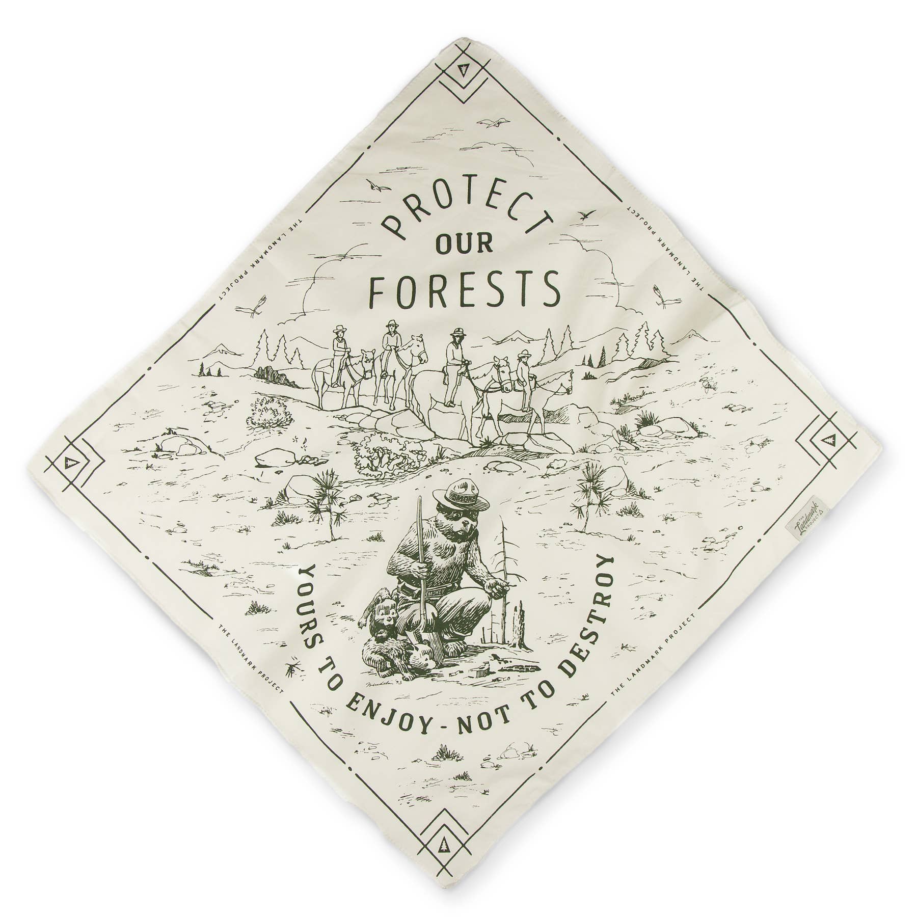 "Protect Our Forests" Smokey Bear Bandana - Wander Together Outfitters