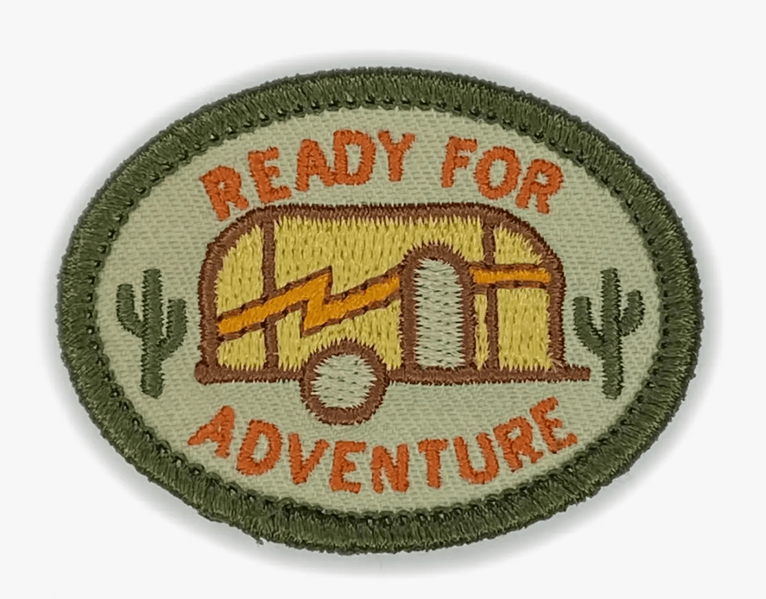 "Ready For Adventure" Trailer Iron On Patch - Wander Together Outfitters