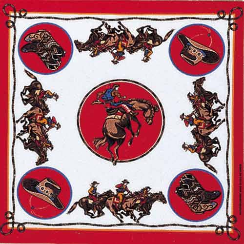 Rodeo Cowboy Oversized Red Bandana (SALE) - Wander Together Outfitters
