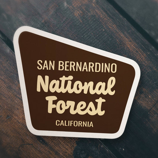 "San Bernardino National Forest" Vinyl Sticker - Wander Together Outfitters