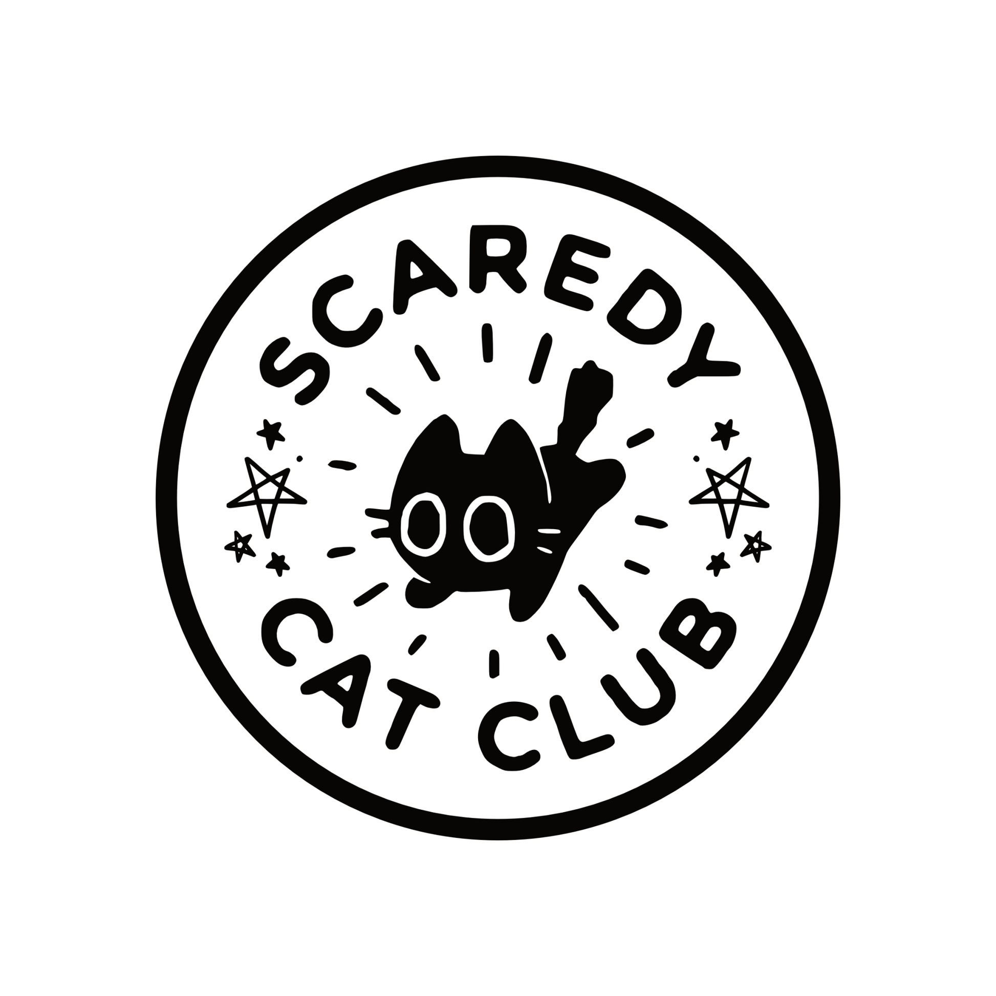 "Scardey Cat Club" Vinyl Sticker - Wander Together Outfitters