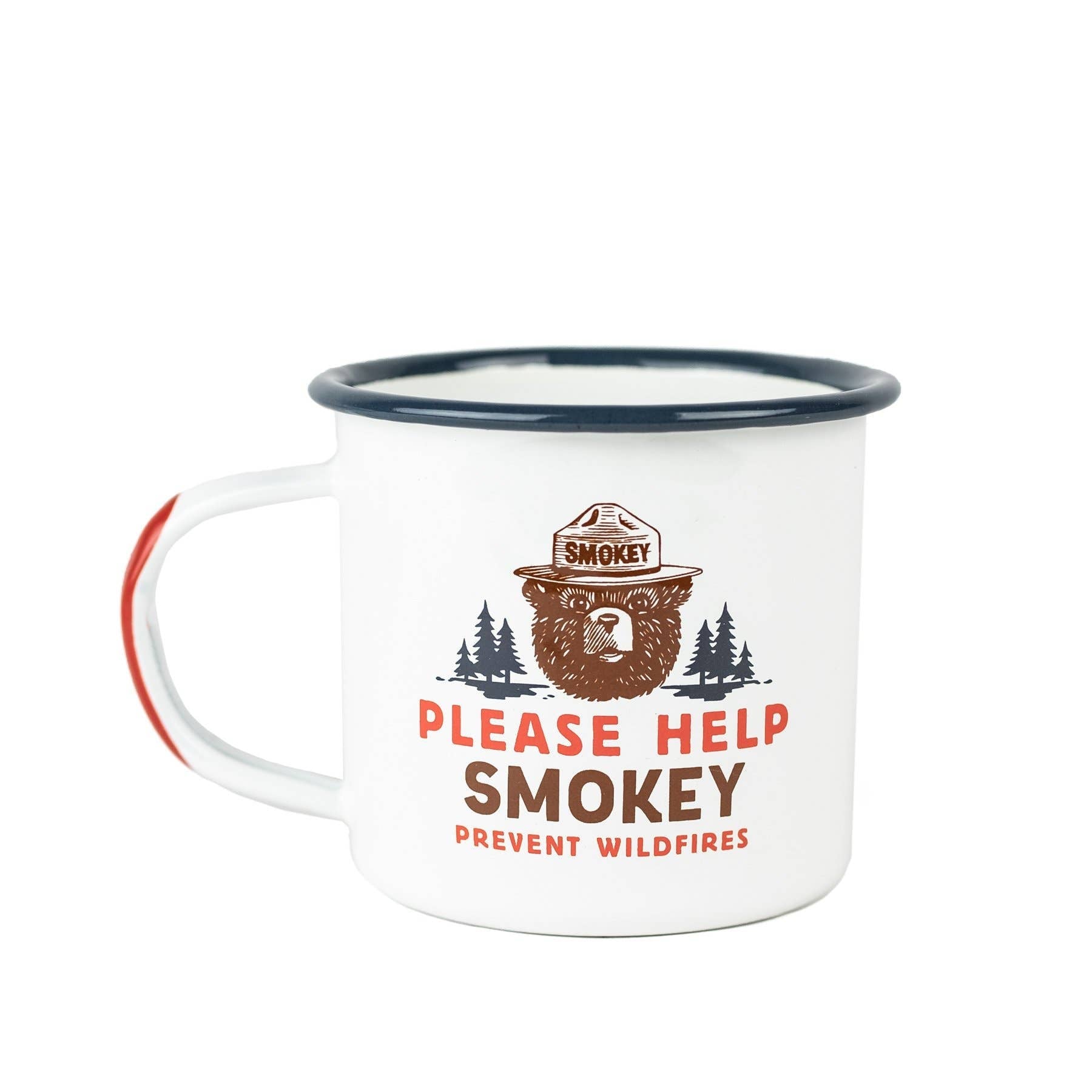 Smokey Bear Enamelware Campfire Mug - Wander Together Outfitters