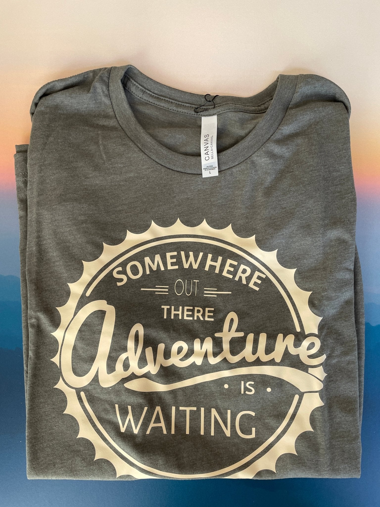 “Somewhere Out There, Adventure Is Waiting” Unisex T-Shirt (SALE) - Wander Together Outfitters