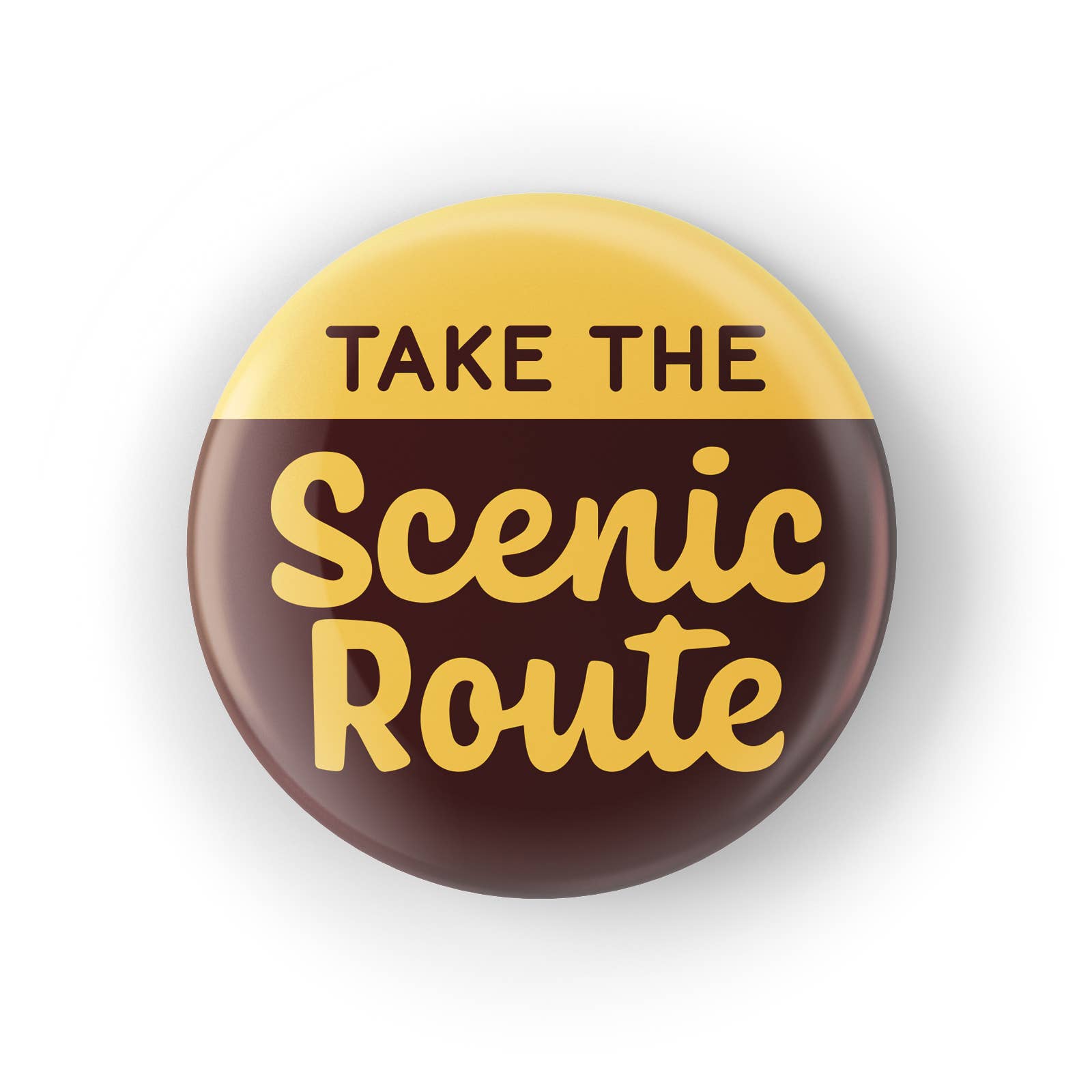 "Take The Scenic Route" Parks Inspired Forest Button - Wander Together Outfitters