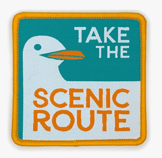 Take The Scenic Route (Seagull) Iron On Patch - Wander Together Outfitters