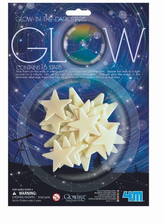 4M Glow-In-The-Dark Stars (16-Piece) (SALE)