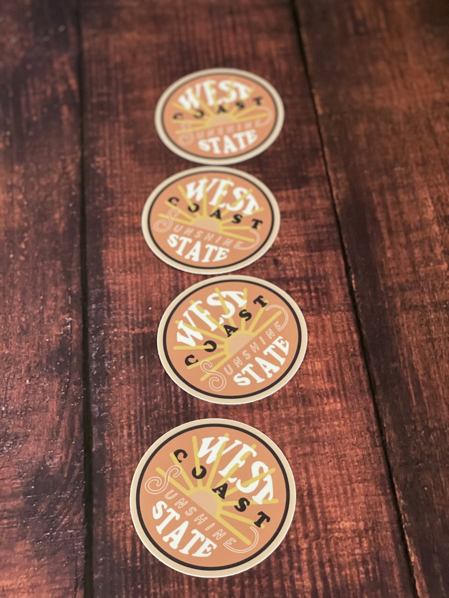 "West Coast Sunshine State "Circle Sticker (CLEARANCE) - Wander Together Outfitters