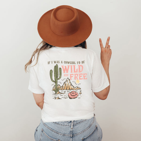 "Wild and Free Cowgirl" Retro T-Shirt