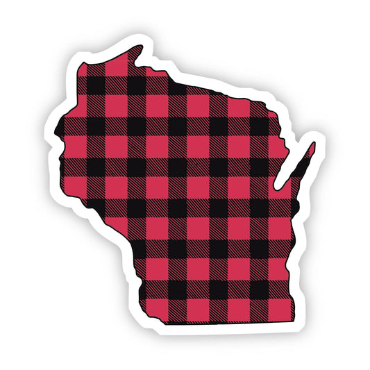 Wisconsin (Flannel) Sticker - Wander Together Outfitters