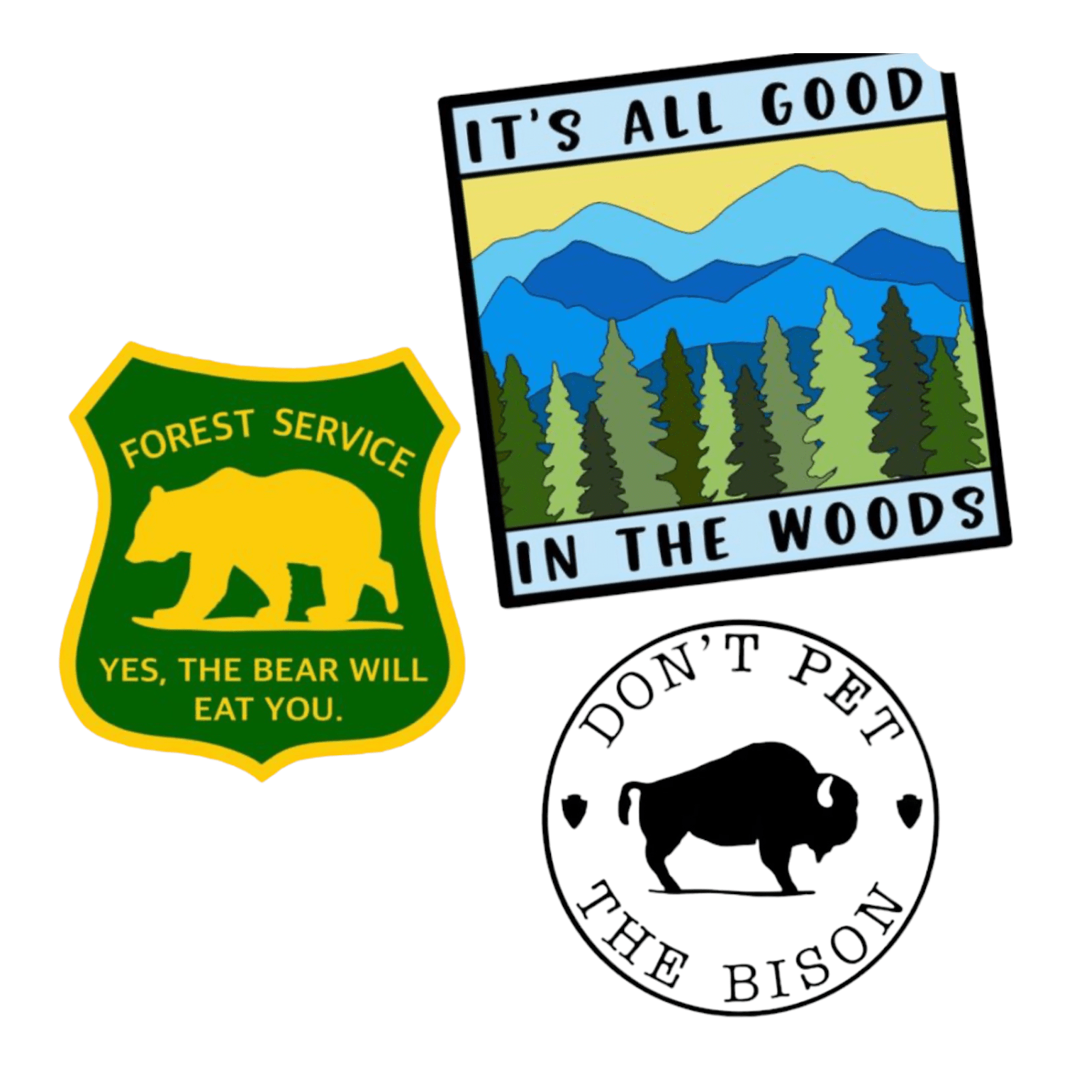 "Yes The Bear Will Eat You" Vinyl Sticker Decal - Wander Together Outfitters