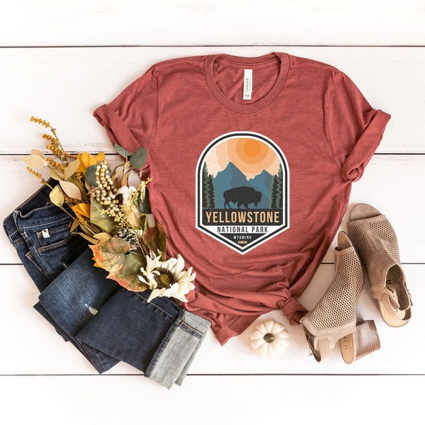 "Yellowstone National Park" Badge T-shirt